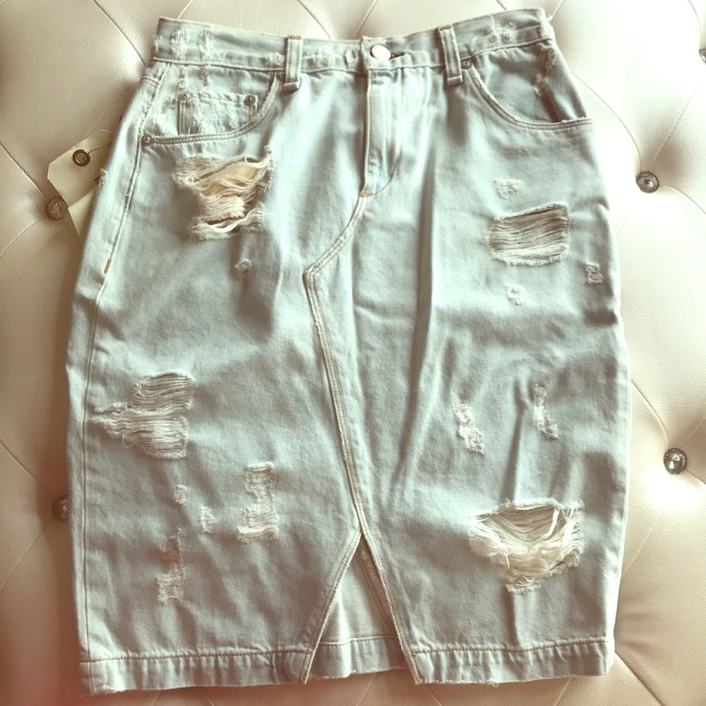 Shred Norte Denim Skirt